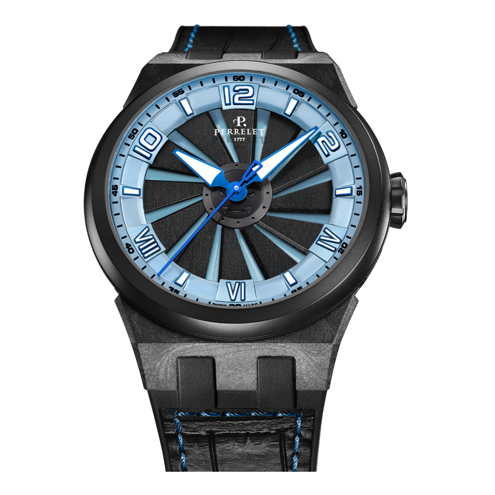 TURBINE CARBON ICE BLUE BLACK STRAP