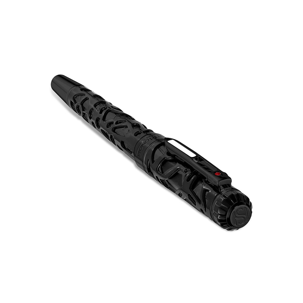 Monceau Cut-Out Design Pen IP BLACK