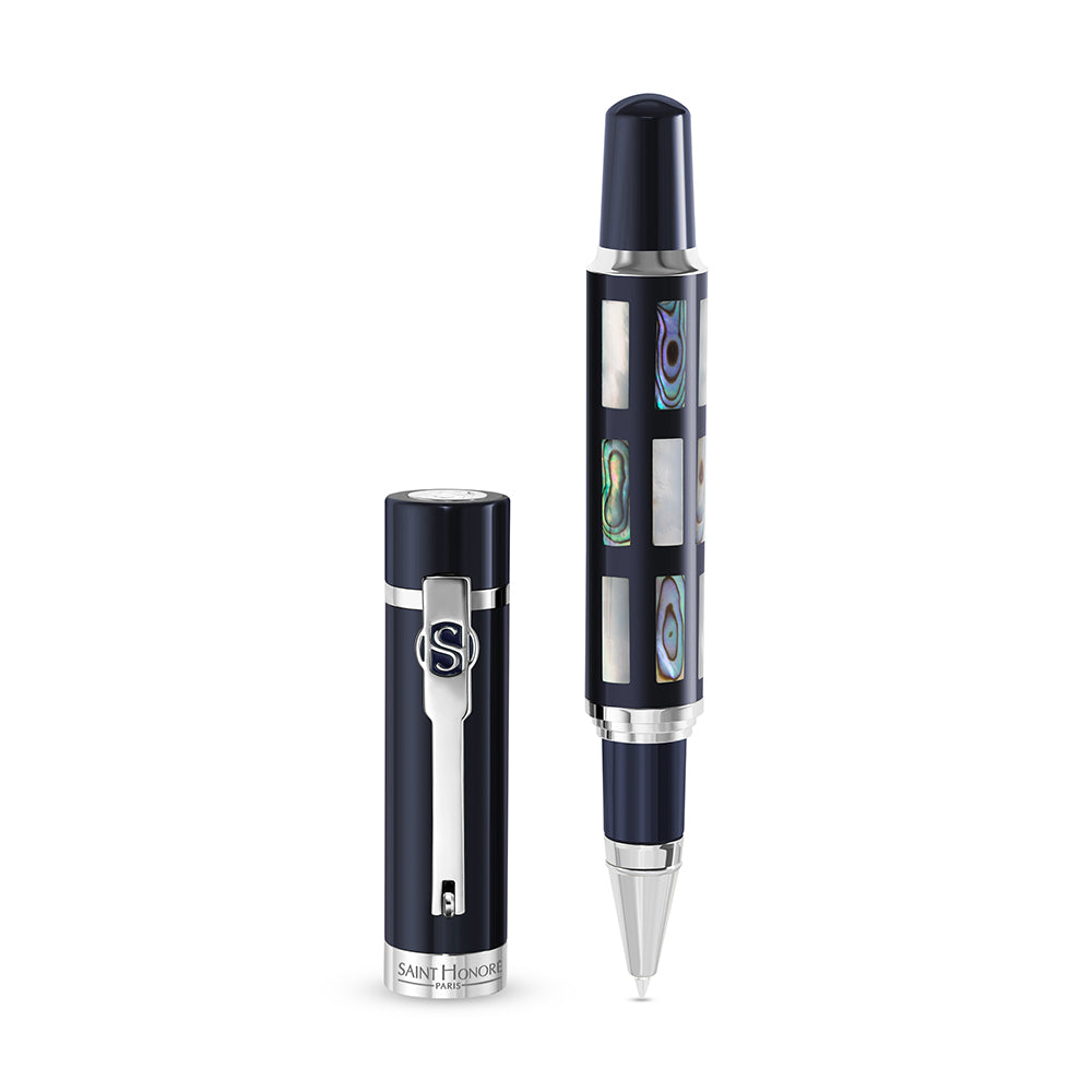 SHP Pen With Mother of Pearl & Lacquer BLUE LACQUER WITH MOTHER OF PEARL