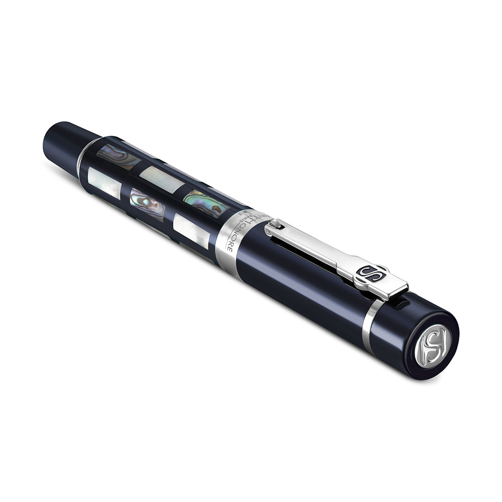 SHP Pen With Mother of Pearl & Lacquer BLUE LACQUER WITH MOTHER OF PEARL