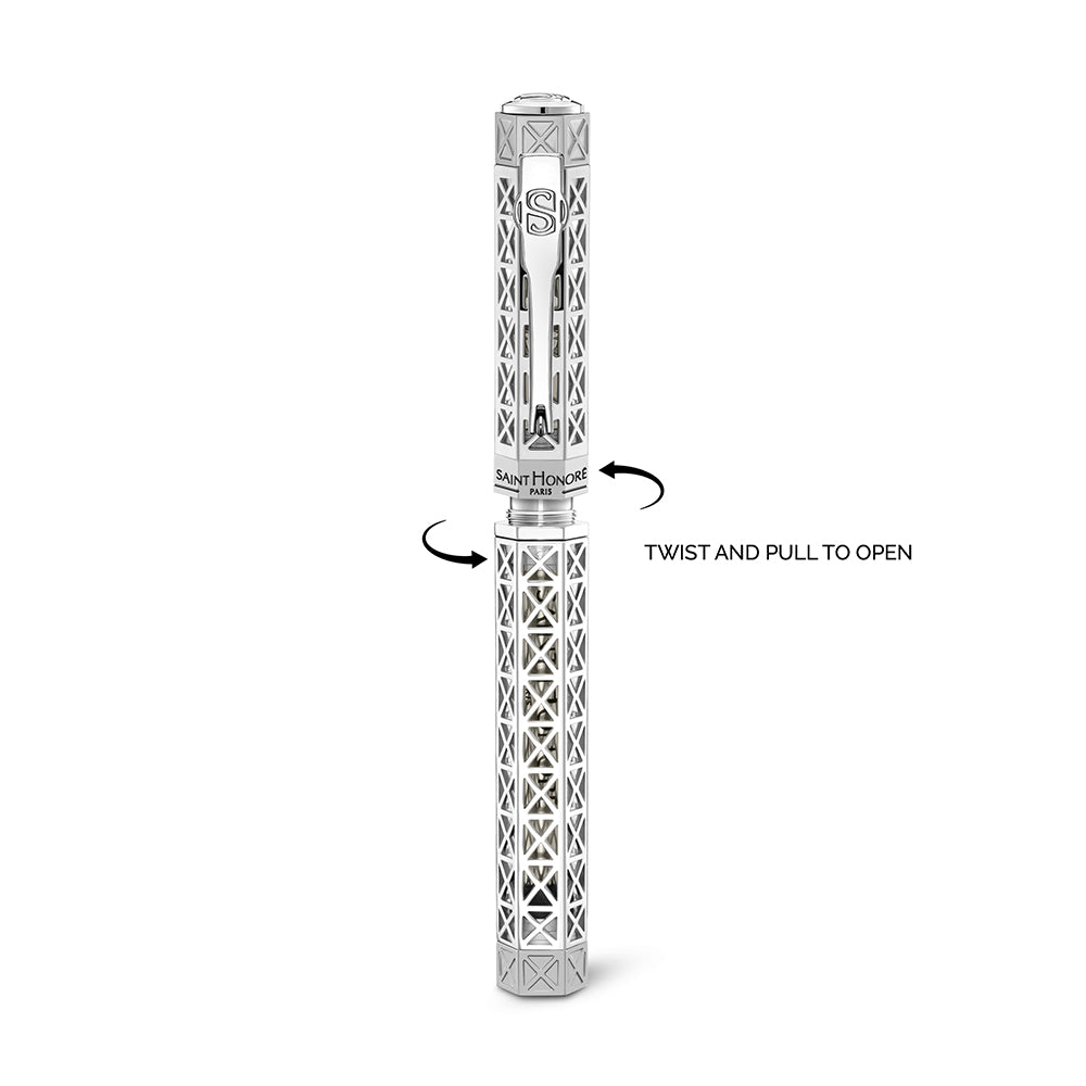 Limited Edition Champ De Mars Pen STAINLESS STEEL (OR) SILVER COLOR