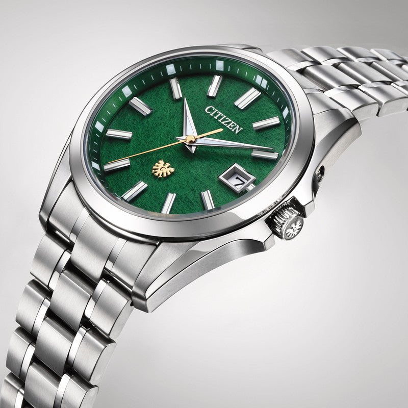 Hand-dyed Green Washi Paper Dial (Tosa washi) Super Titanium™ Limited Edition