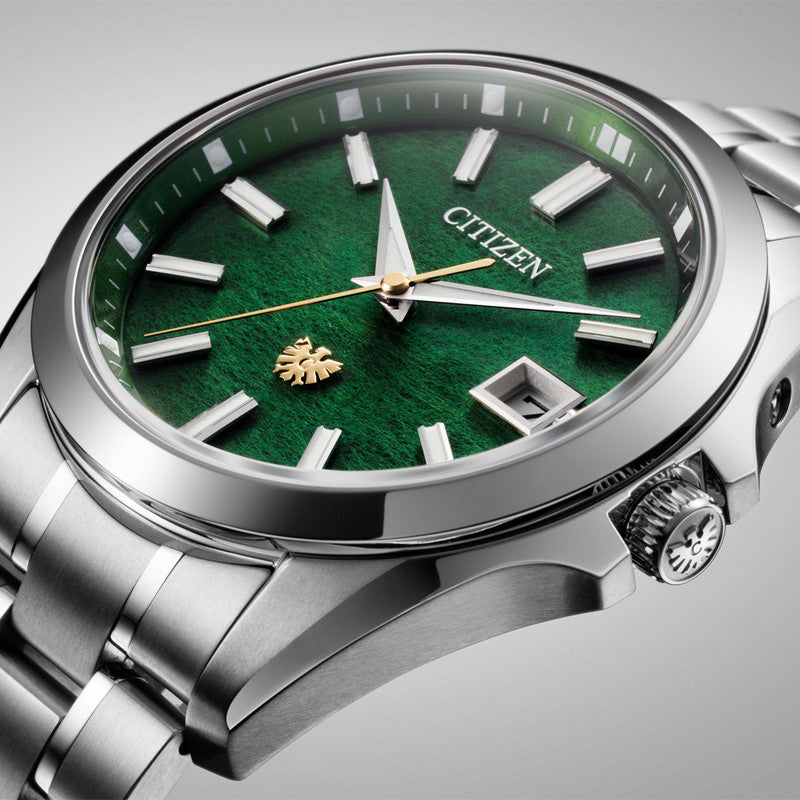 Hand-dyed Green Washi Paper Dial (Tosa washi) Super Titanium™ Limited Edition