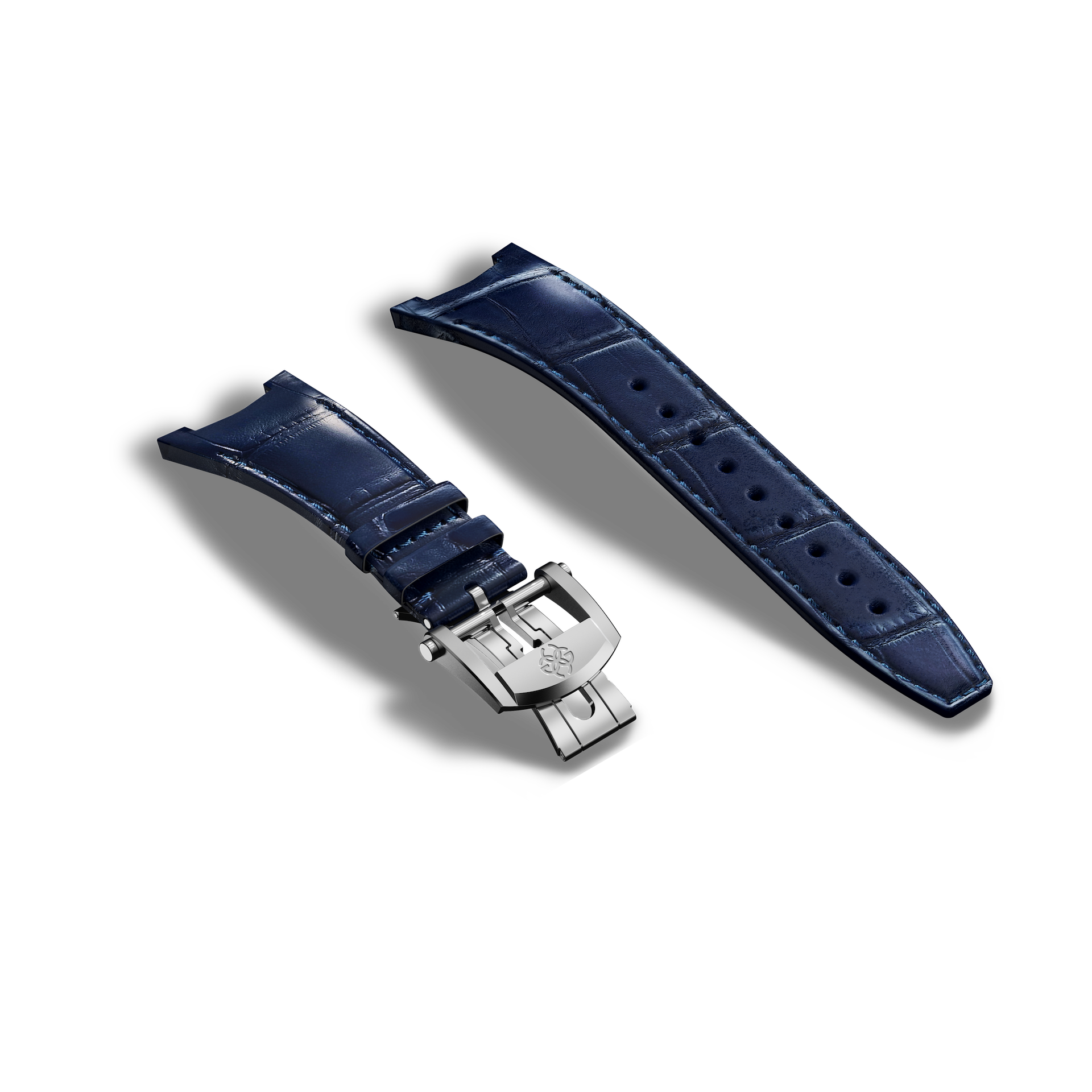 Automatic Watch Strap / Alligator - Blue