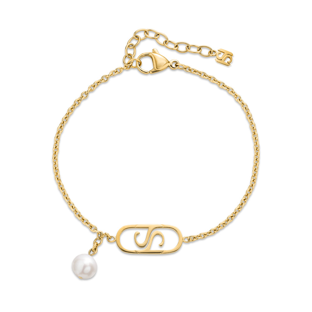 Single Pearl-Drop Bracelet IP GOLD PLATING
