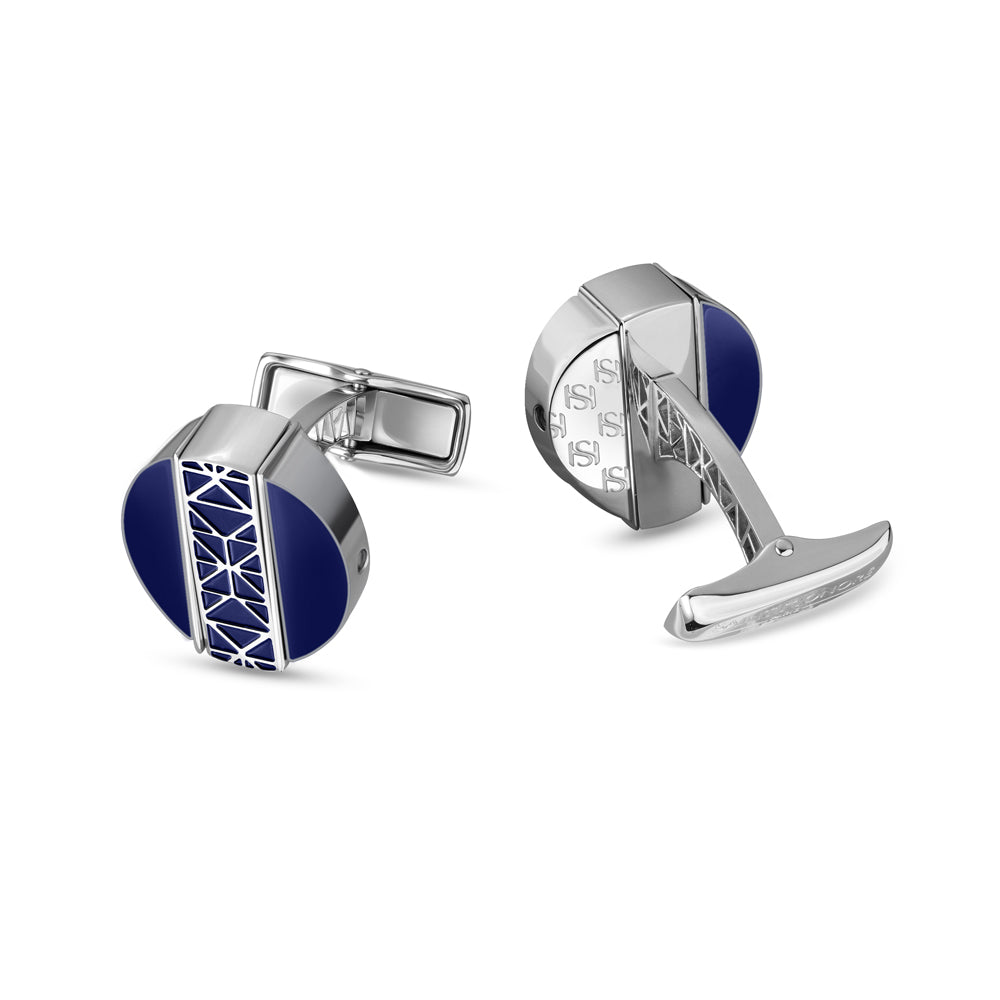 Champ De Mars Twistable Cufflinks SS PLATING