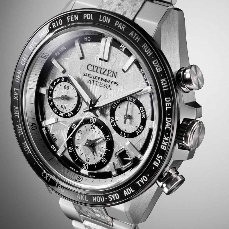 ATTESA Platinum Shine Collection Satellite Wave GPS CC4076-65A