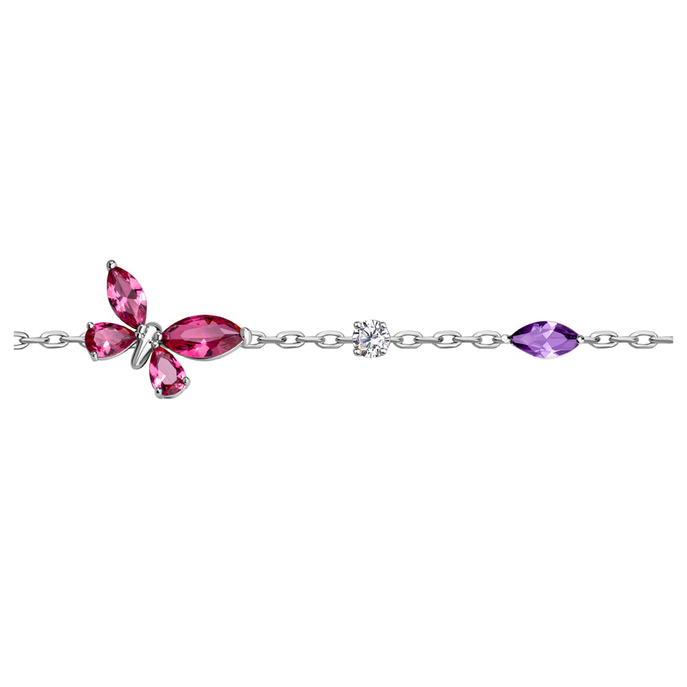Gala Pink Crystals Jewelry Set GOLD PLATED (OR) GOLD COLOUR