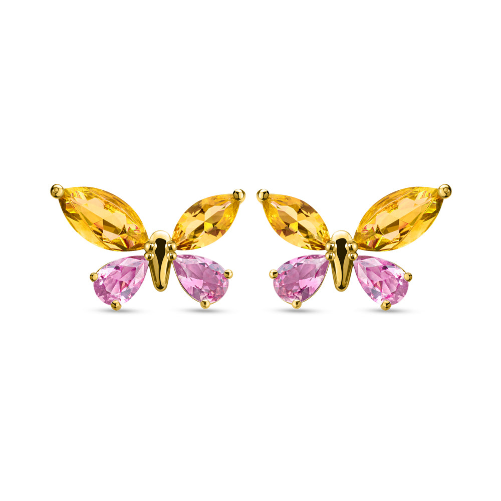 Gala Yellow Crystals Jewelry Set GOLD PLATED (OR) GOLD COLOUR