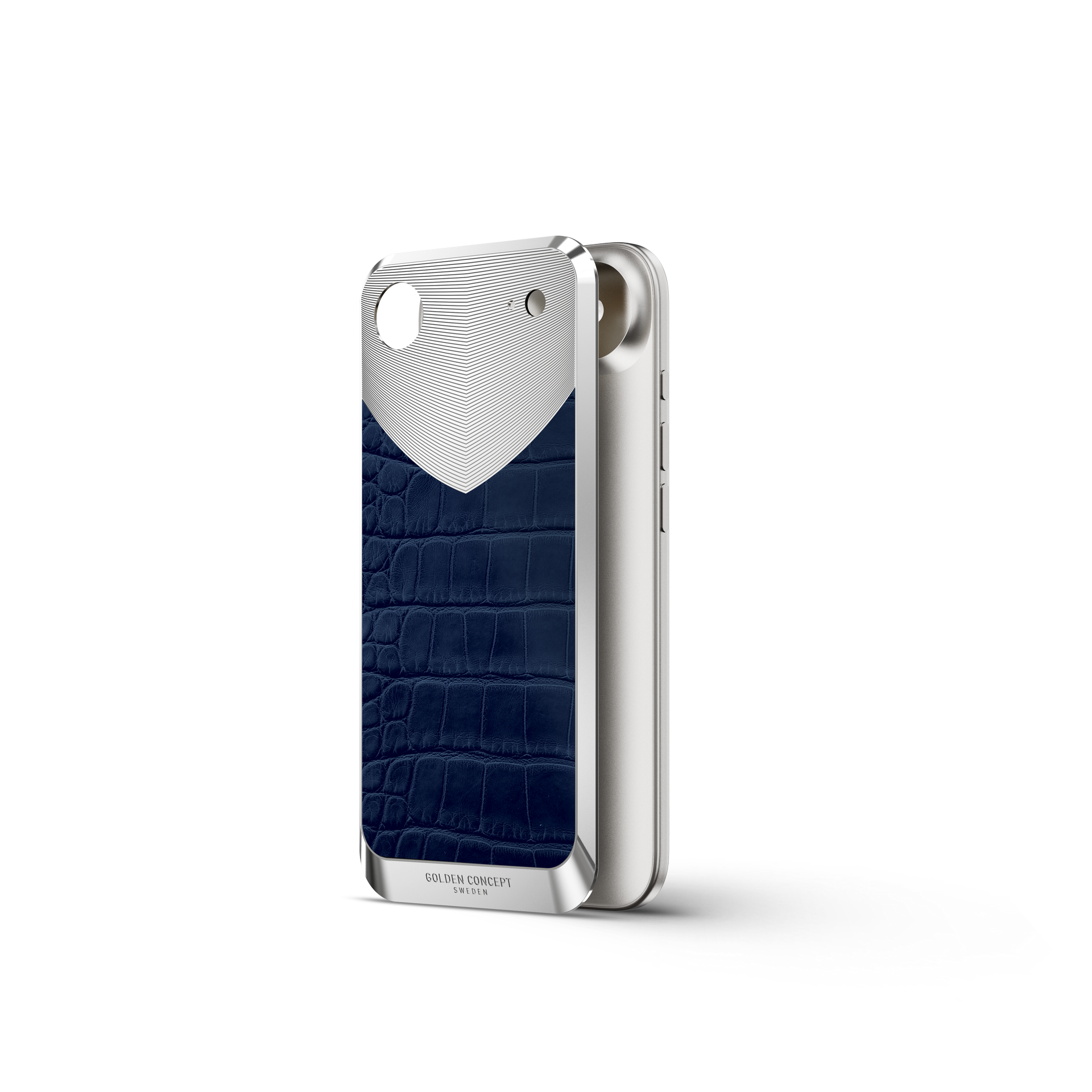 iPhone Case / RST17 - Magnetic Shield Alligator Edition - Matte Blue
