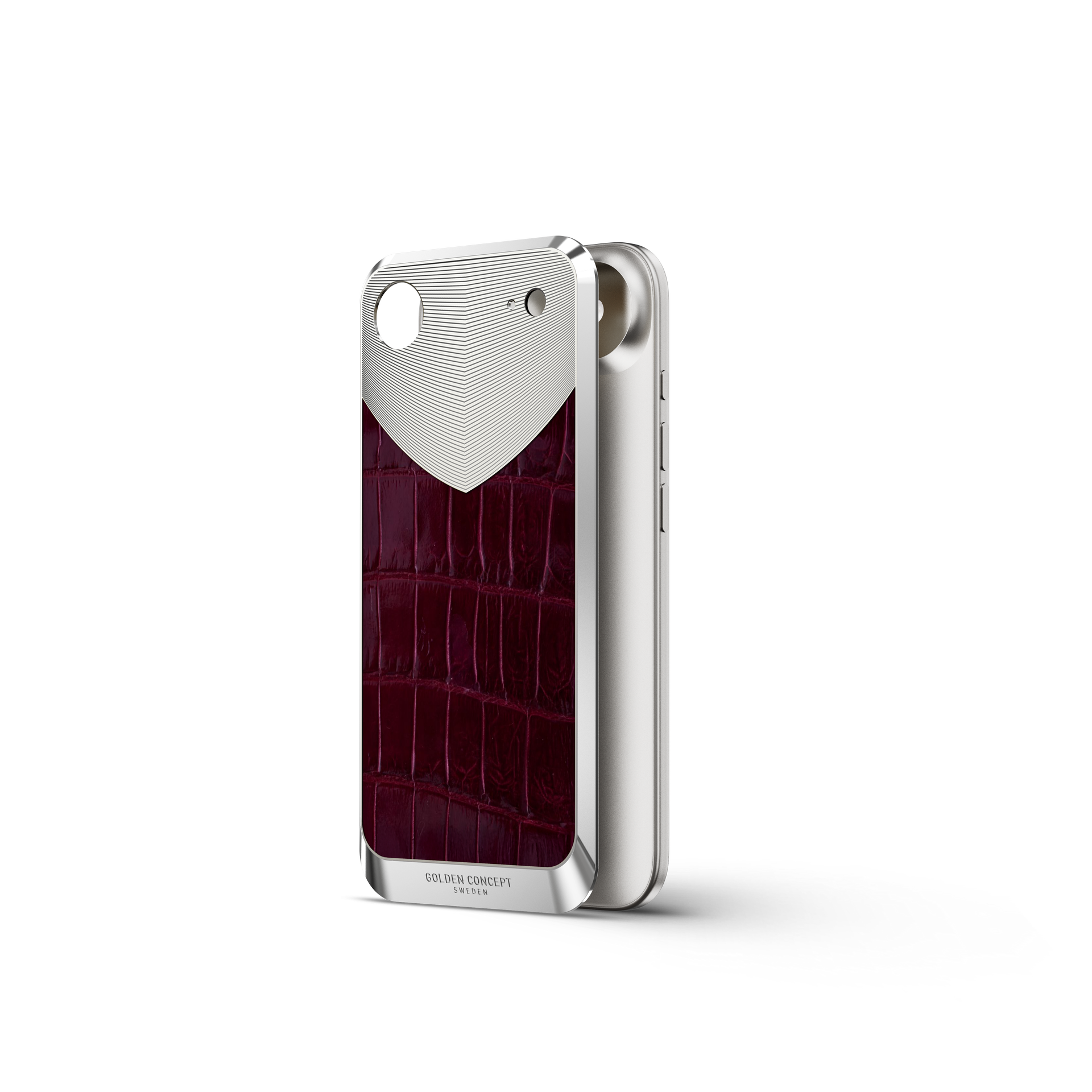 iPhone Case / RST17 - Magnetic Shield Alligator - Maroon