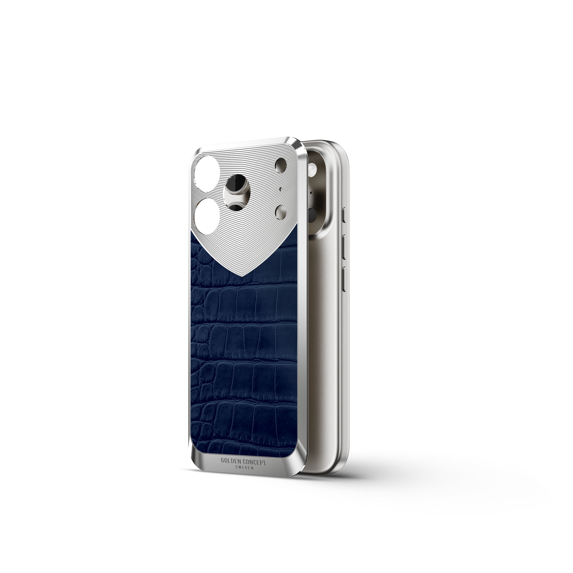 iPhone Case / RST17 - Magnetic Shield Alligator Edition - Matte Blue