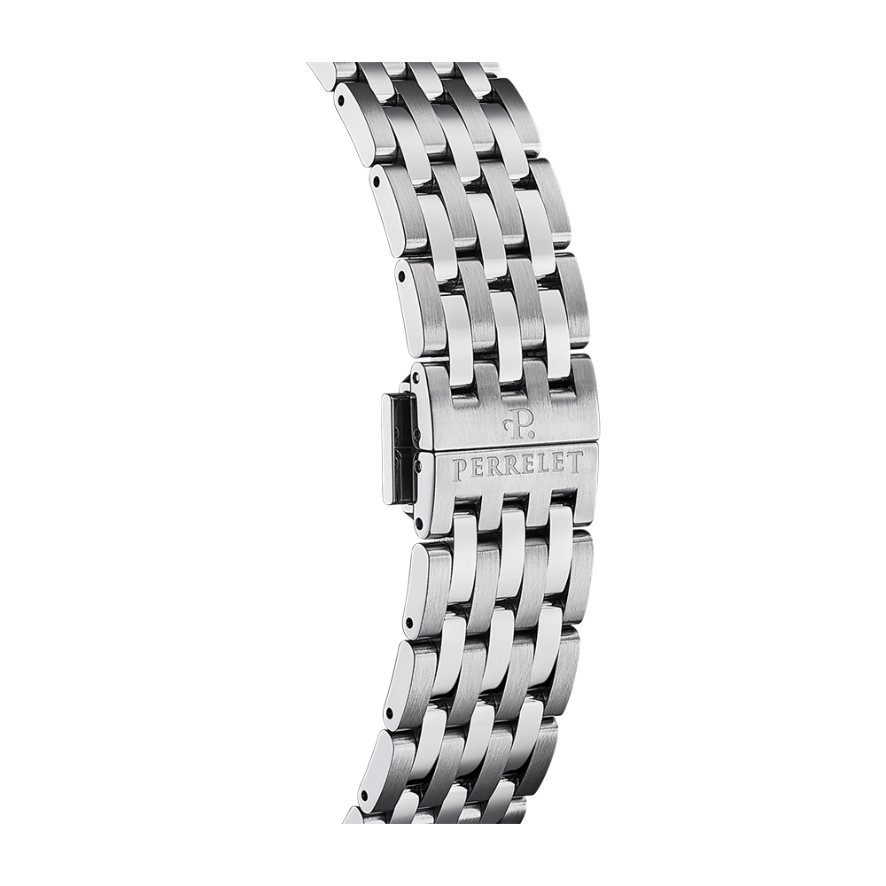 WEEKEND MALACHITE Stainless steel + Green leather strap