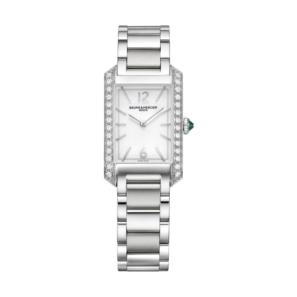 HAMPTON LADIES DIAMOND QUARTZ WATCH SILVER / SILVER