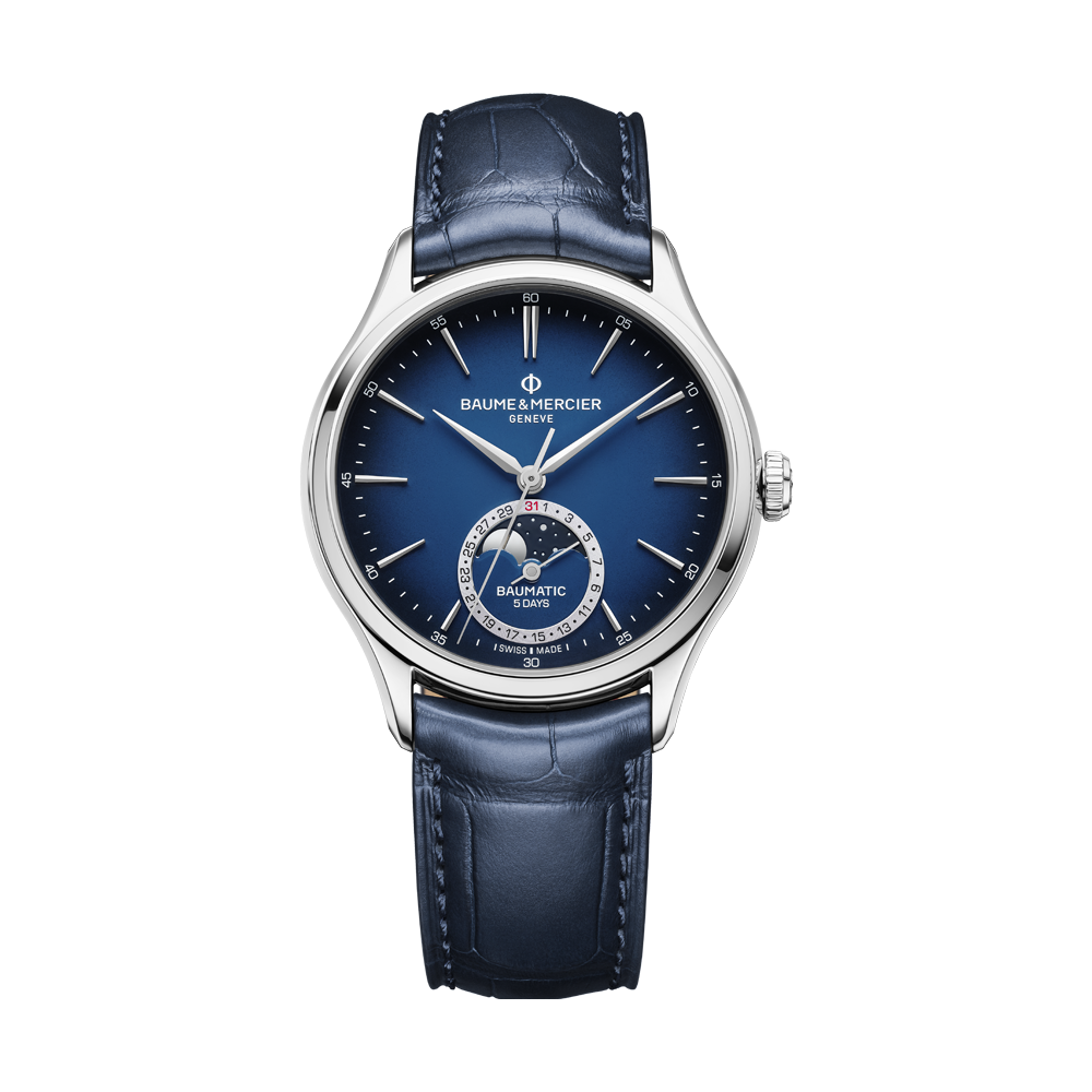 CLIFTON MENS AUTOMATIC 39 MM WATCH BLUE / BLUE