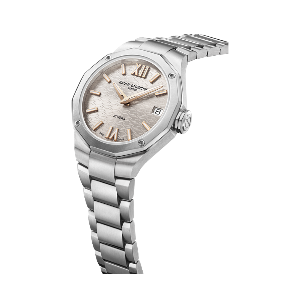 RIVIERA DEDECAGONAL LADIES AUTOMATIC 33MM WATCH SILVER / WARM SILVER
