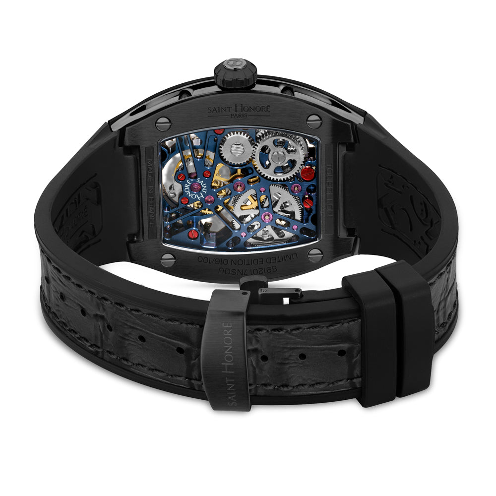 MONCEAU Tourbillion Men's Watch BLACK / BLUE