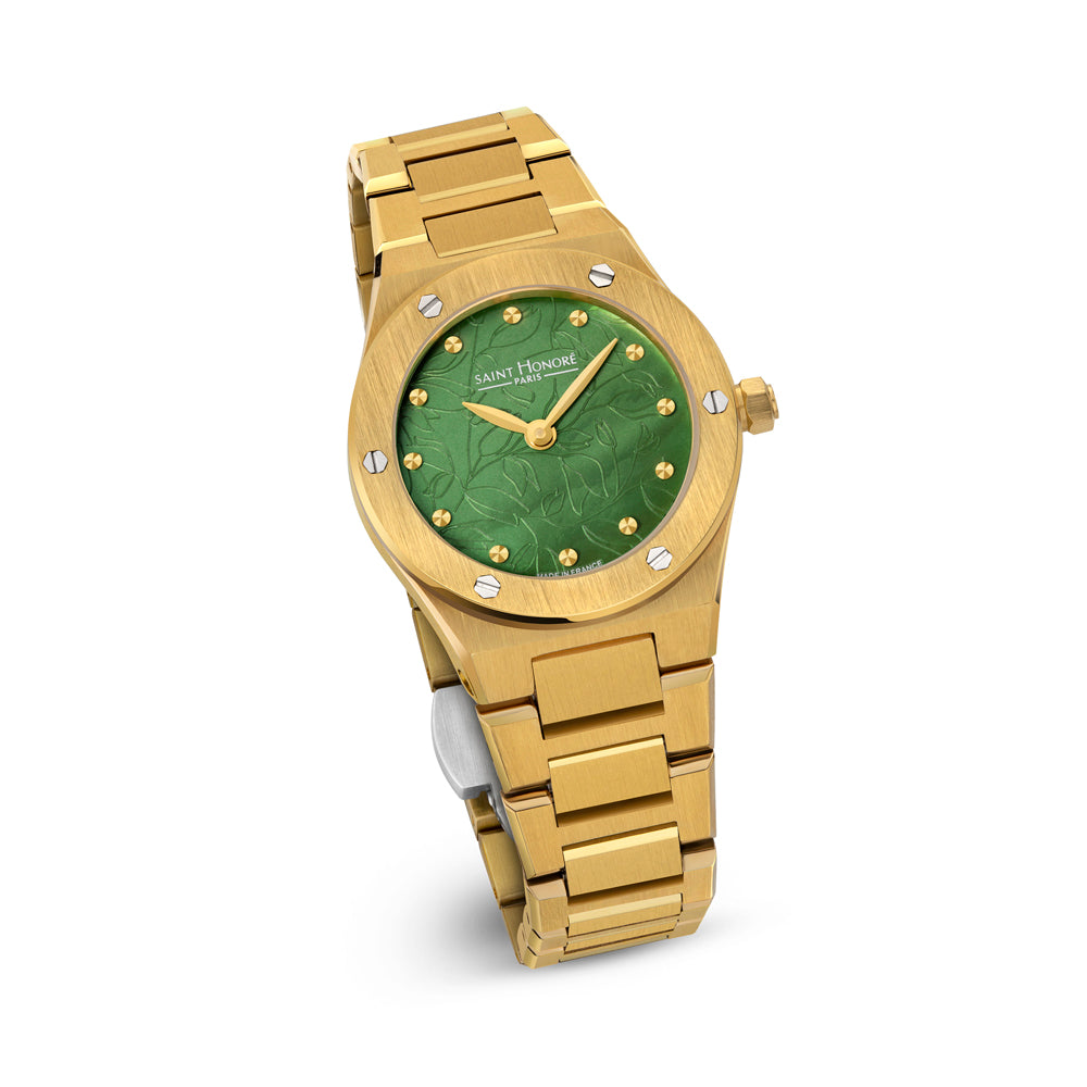 Haussman Women's Analog Watch Gold/Green