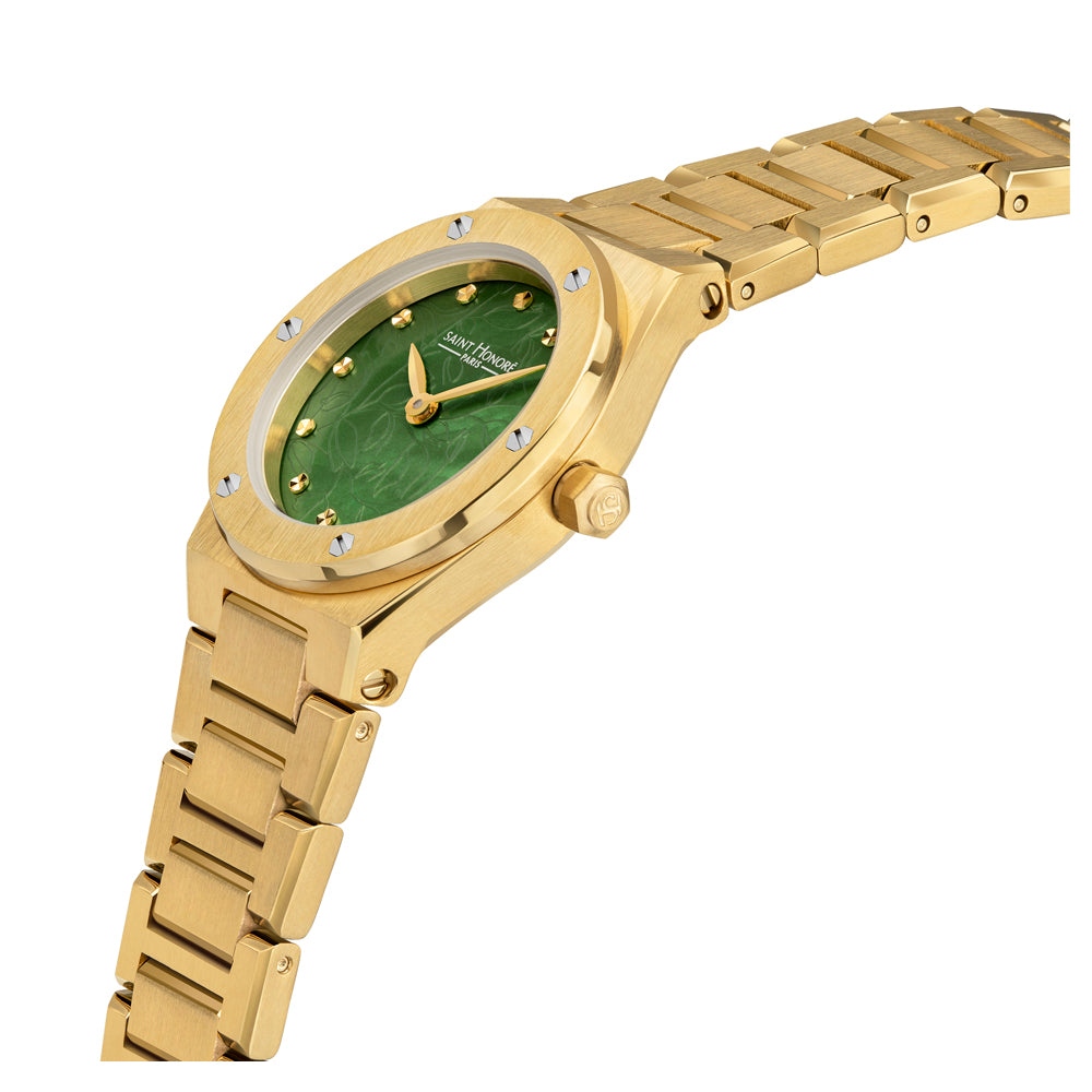 Haussman Women's Analog Watch Gold/Green