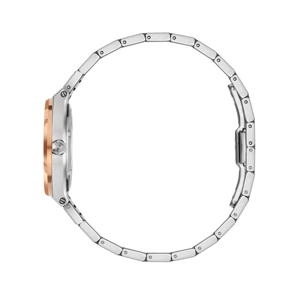 Haussman 26MM Diamond White MOP Watch STAINLESS STEEL & IP ROSE GOLD PLATED / WHITE MOP