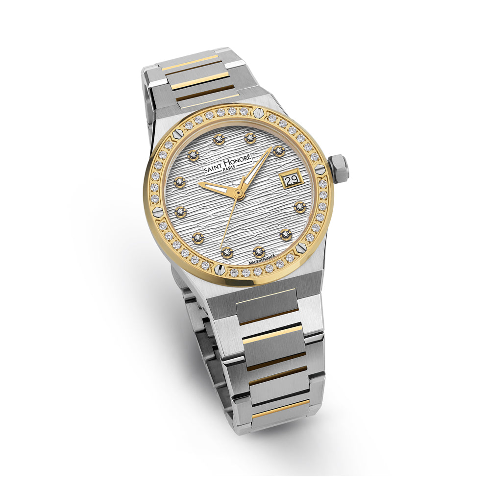 Haussman Women's Analog Watch Silver/Gold/Silver
