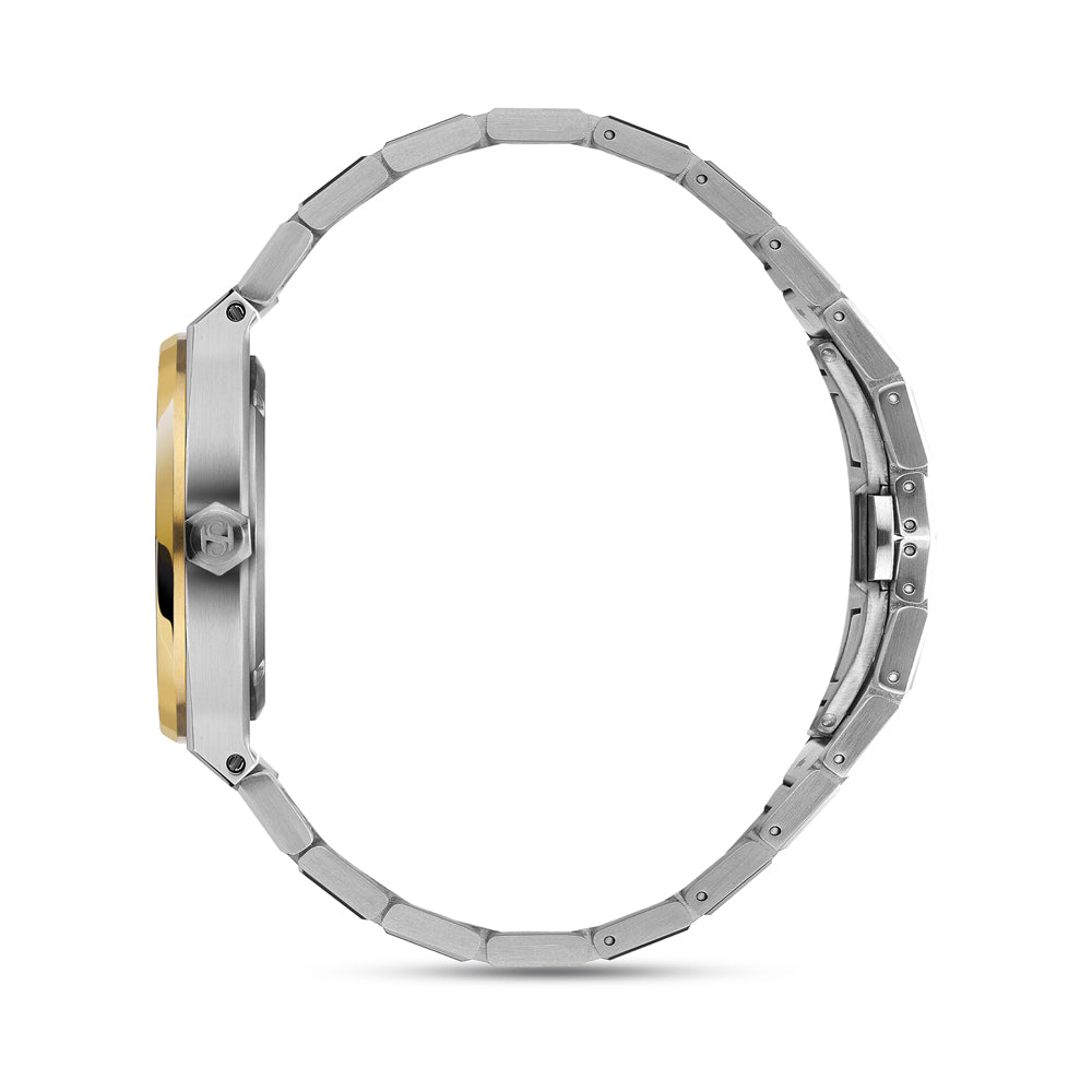 Haussman Women's Analog Watch Silver/Gold/Silver