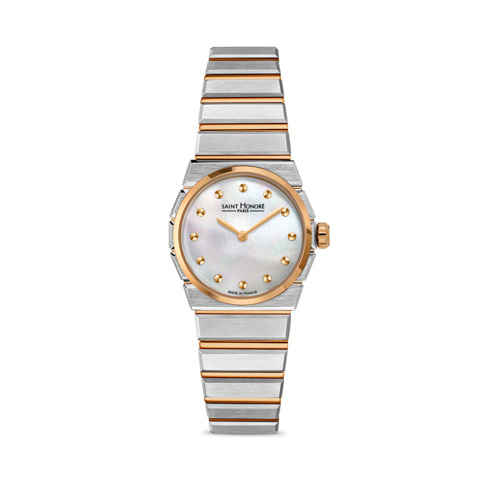 Odeon Women's Analog Watch Silver/Rose Gold