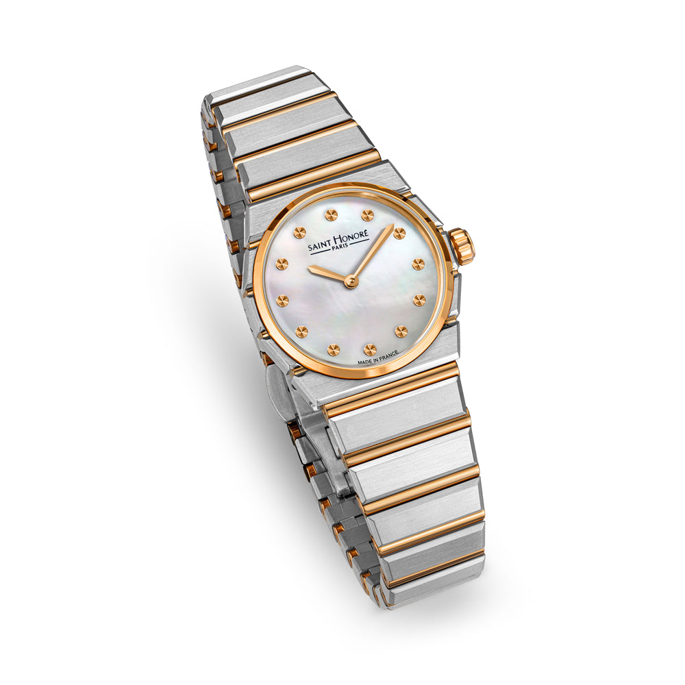 Odeon Women's Analog Watch Silver/Rose Gold