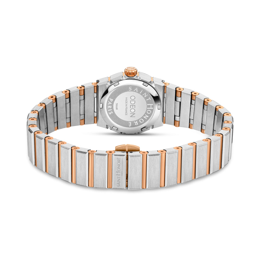 Odeon Women's Analog Watch Silver/Rose Gold