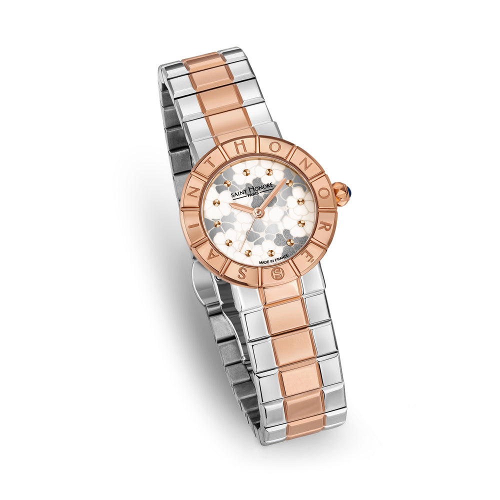 Orsay Women's Analog Watch Silver/Rose Gold/White