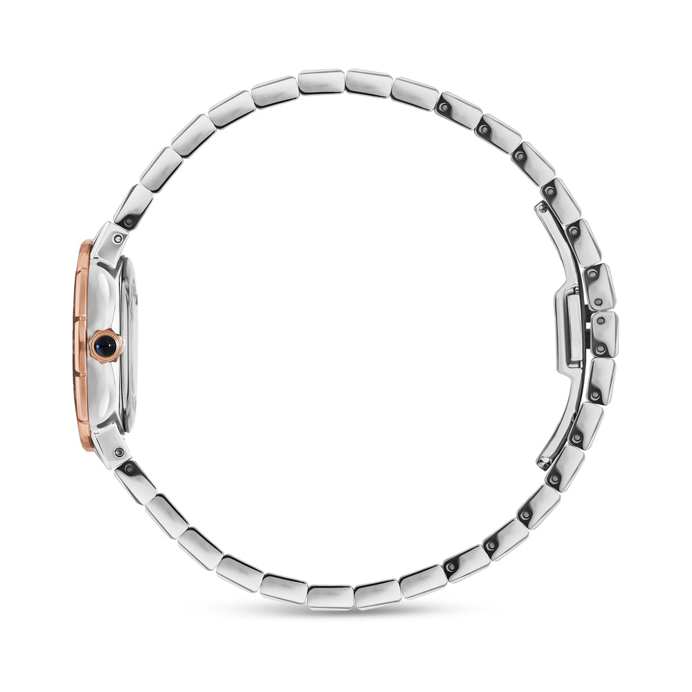 Orsay Women's Analog Watch Silver/Rose Gold/White