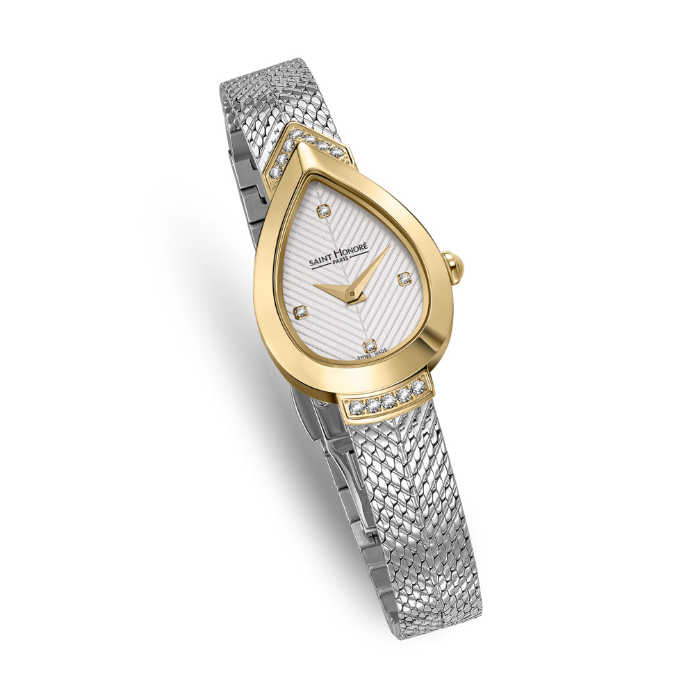 Petit Palais Diamond Watch STAINLESS STEEL / WHITE