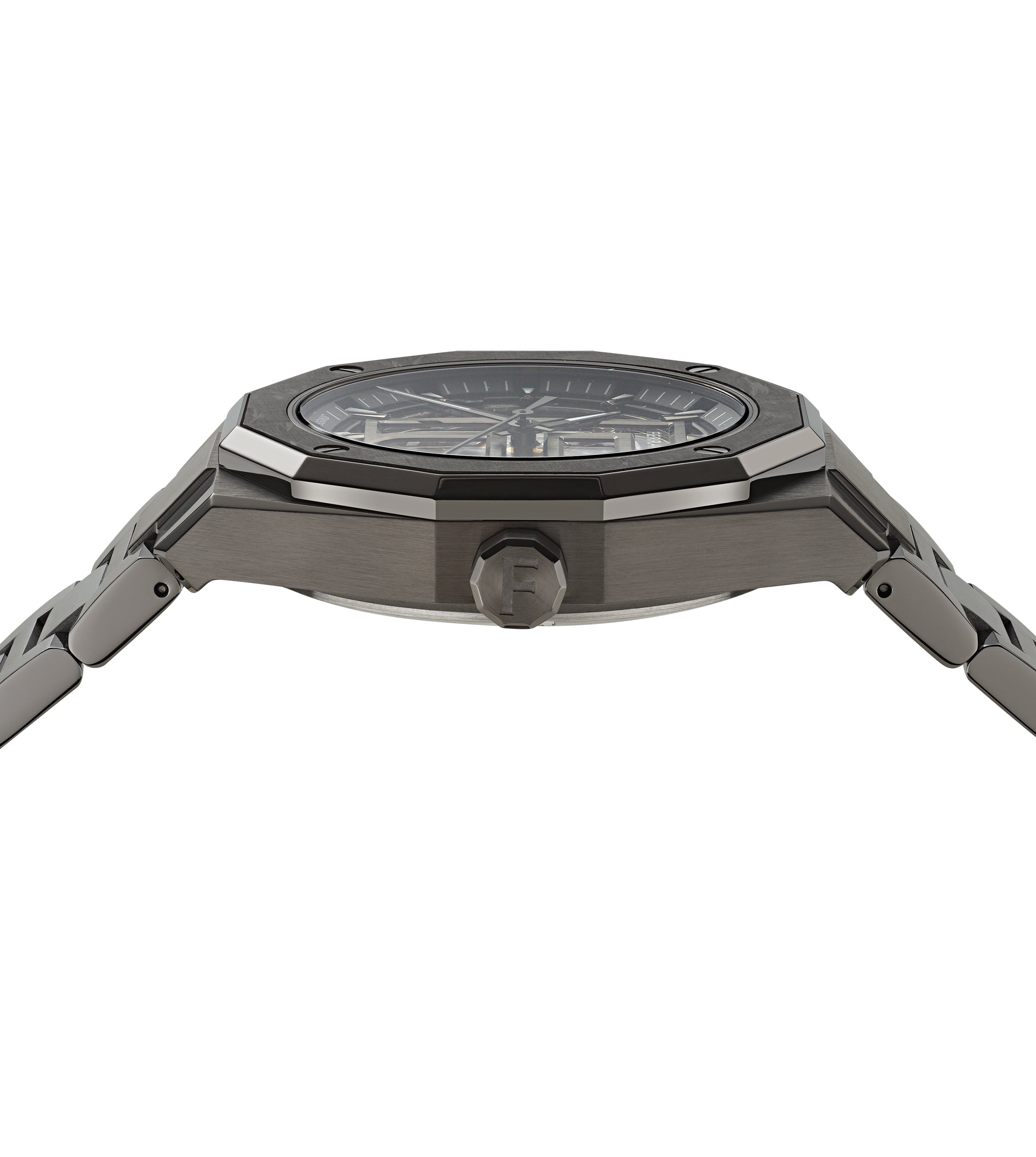 Salvatore Ferragamo Versilia Skeleton Gun Metal / Gray