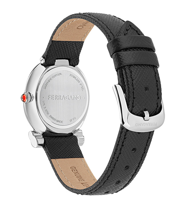 Salvatore Ferragamo Gancini Twisted Black / White