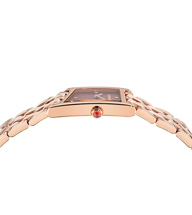 Salvatore Ferragamo Asymetrique Rose Gold / Burgundy