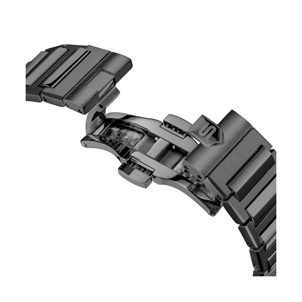 CDF 75 GENTS AUTOMATIC SKELETON WATCH Green Dial, Gun Bracelet