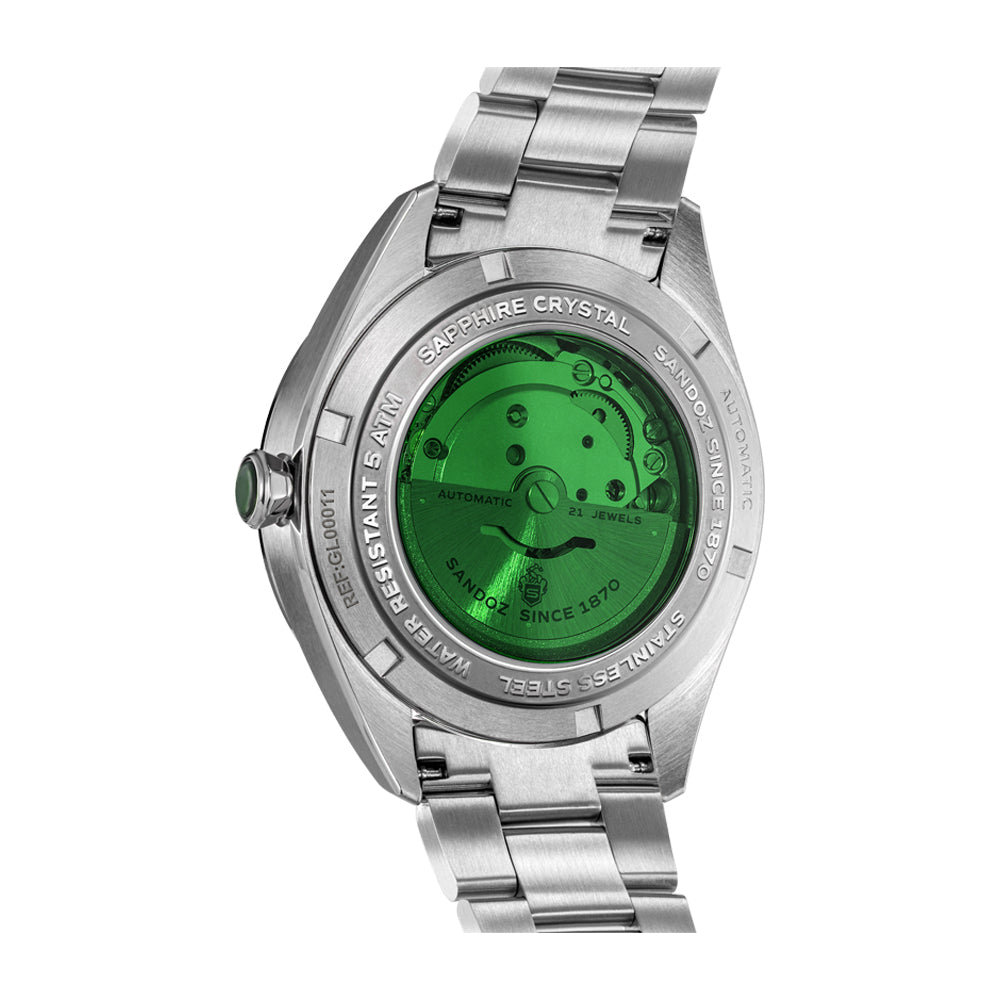 BACHELIN GENTS AUTOMATIC WATCH Blue Dial, Stainless Steel Bracelet