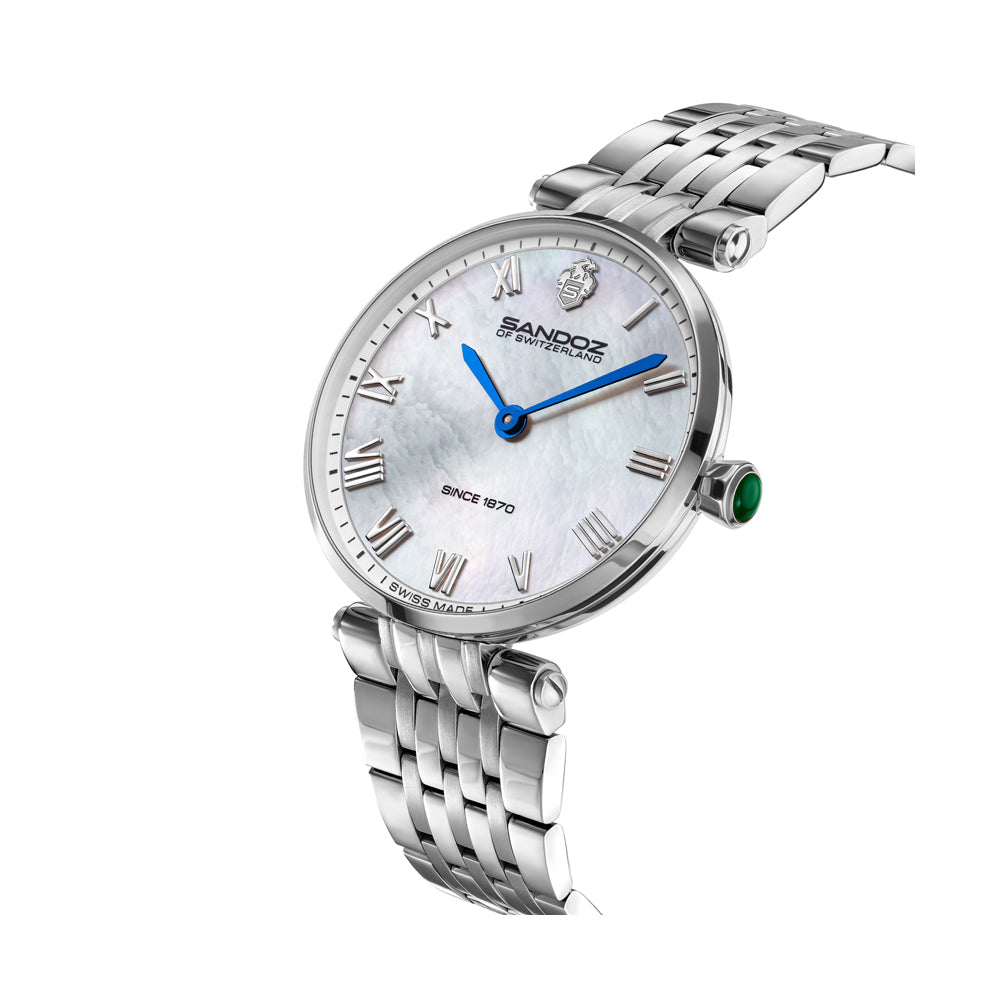 ORANGERIE LADIES QUARTZ WATCH White Mother of Pearl, Stainless Steel Bracelet