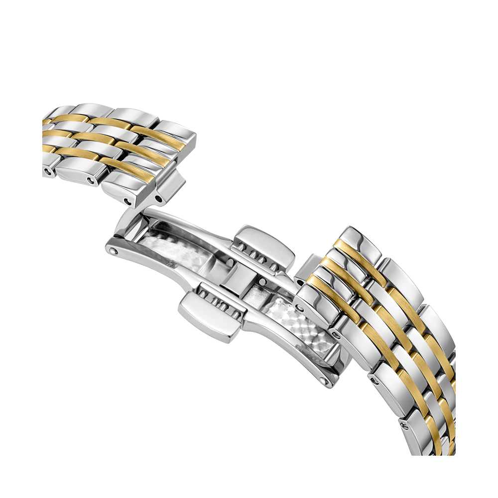 ORANGERIE LADIES QUARTZ WATCH White Mother of Pearl, Silver & Gold Plated Bracelet