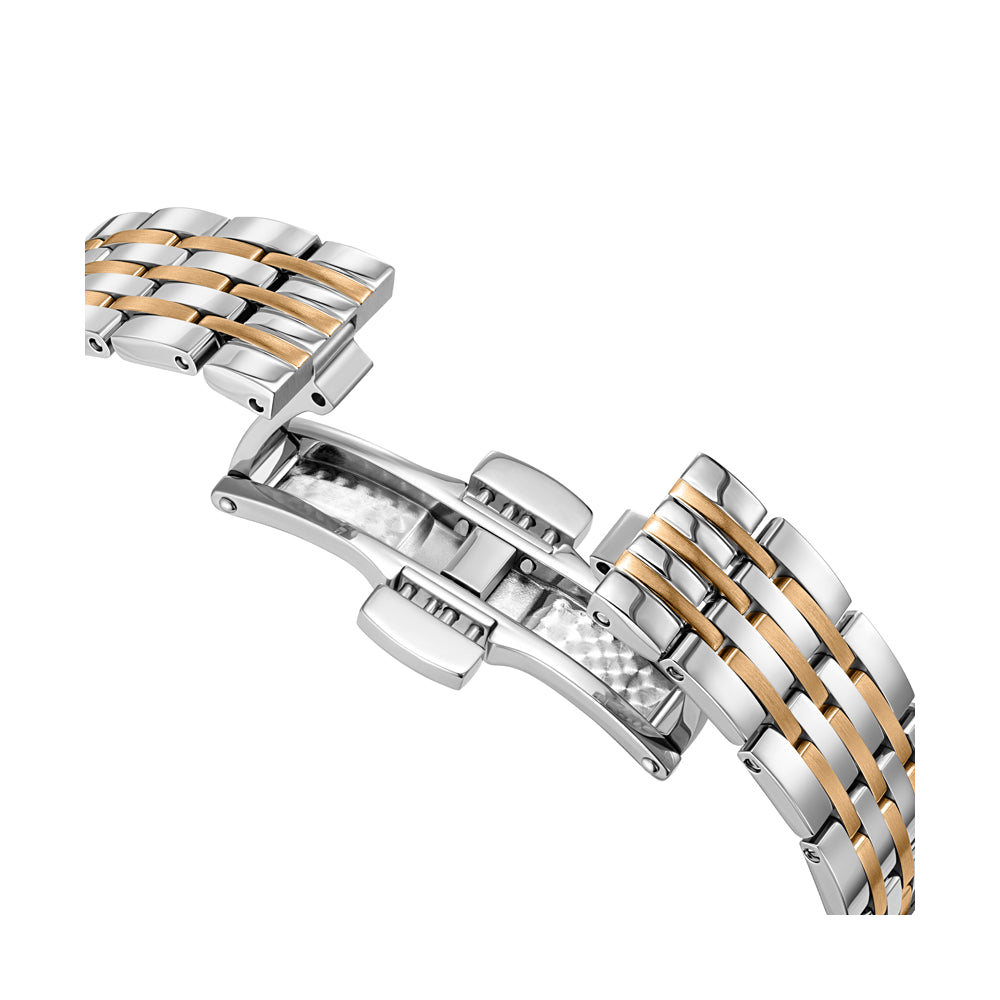 ORANGERIE LADIES QUARTZ WATCH Green Mother of Pearl Dial, Silver & Gold Plated Bracelet