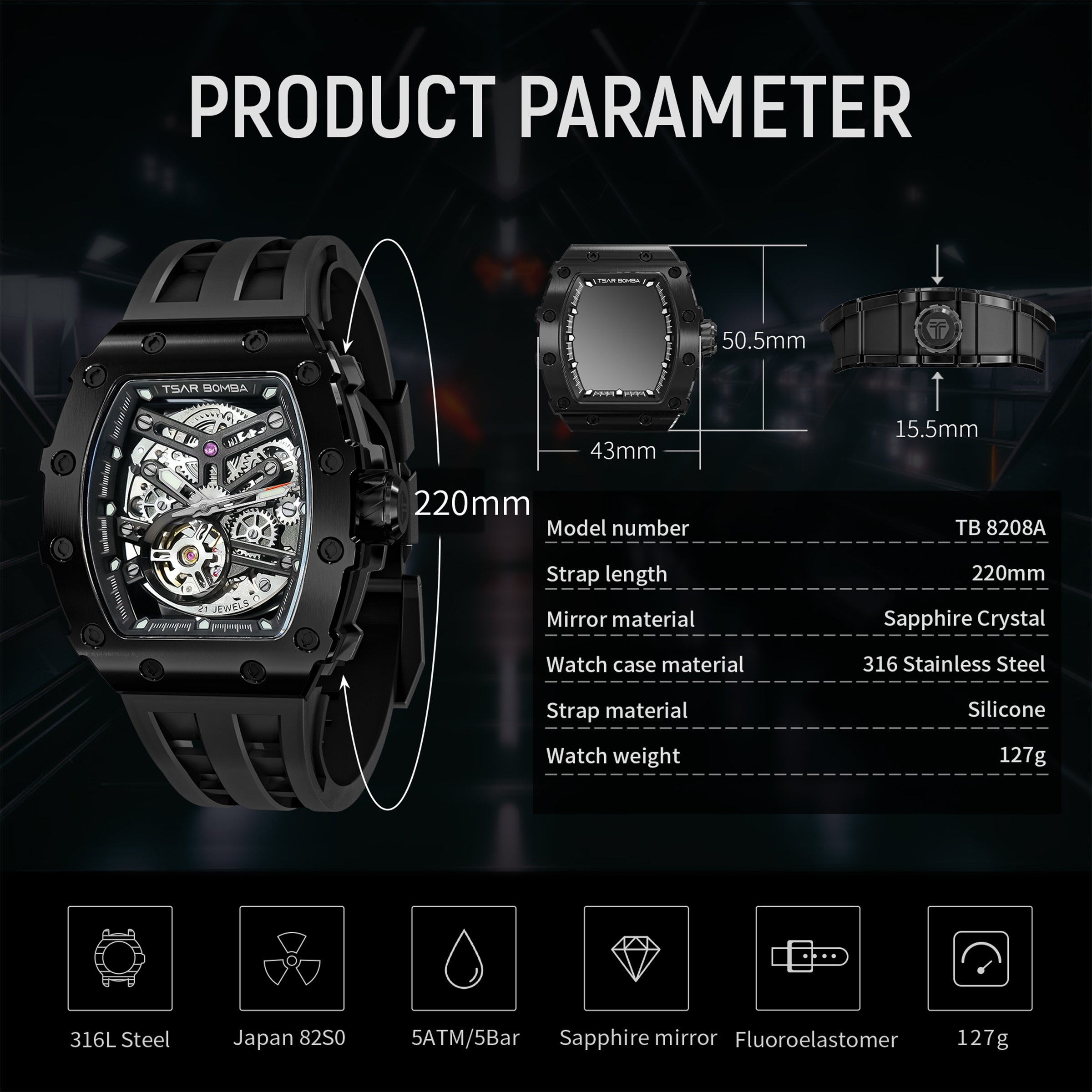 Elemental Series Men's Automatic Watch