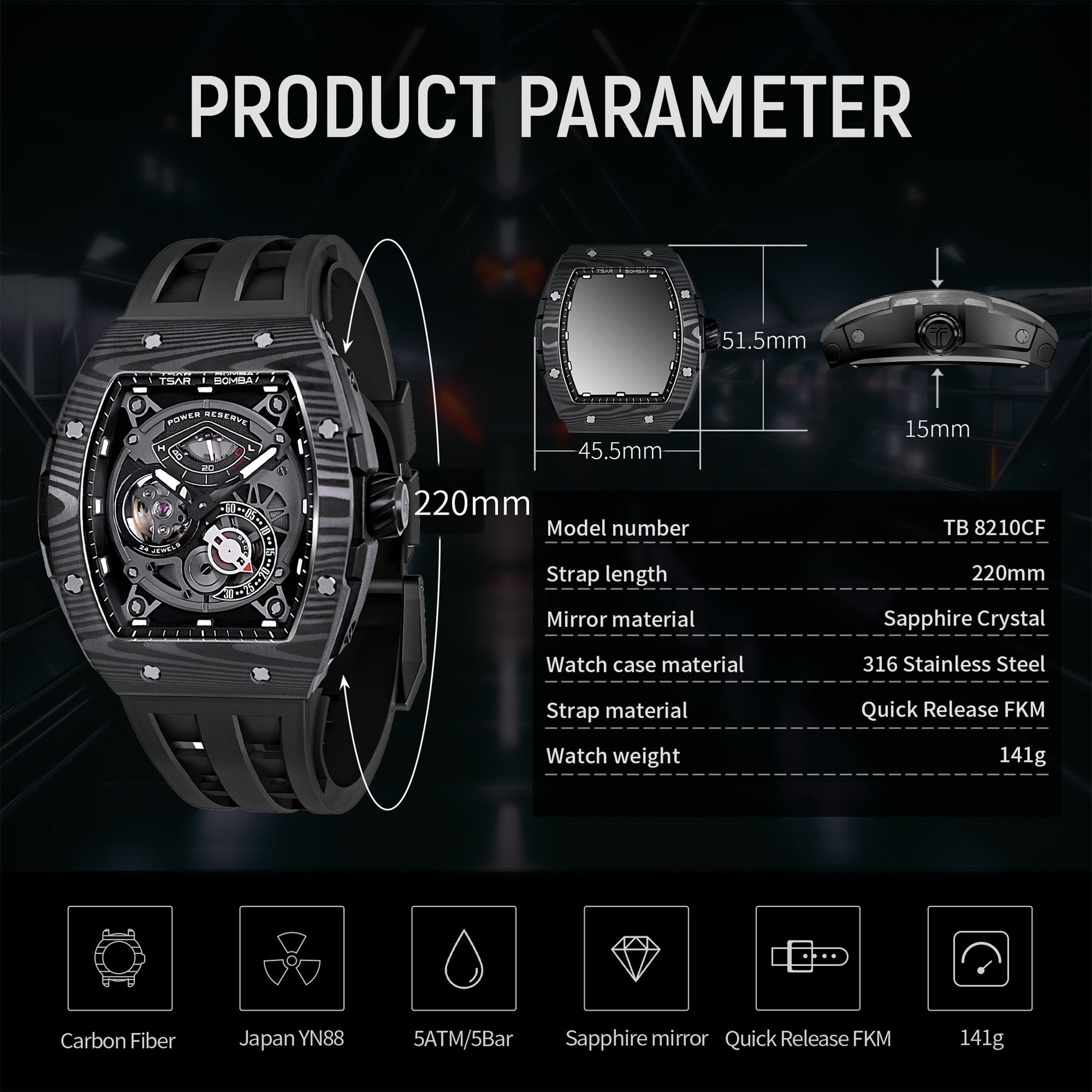 Elemental Series Men's Automatic Watch