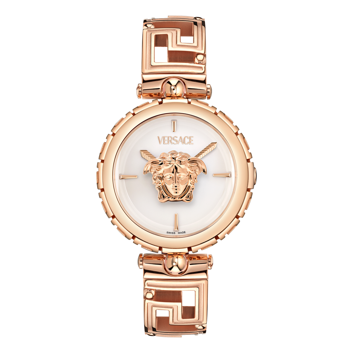 Versace Medusa Rose Gold-Tone / White-Silver
