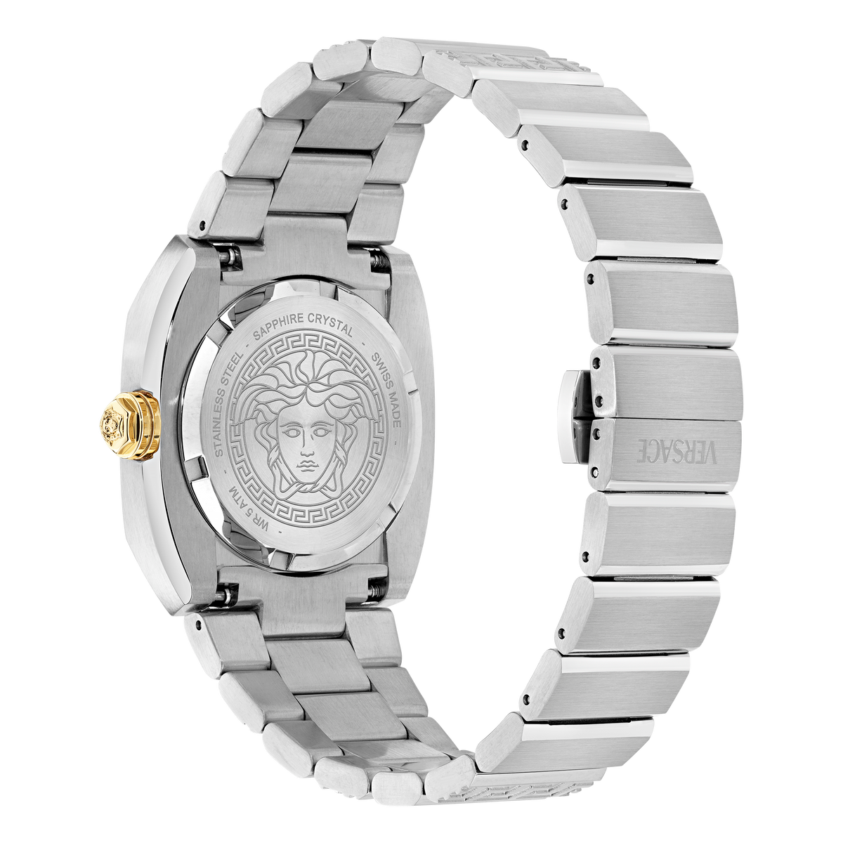 Versace Techmedusa Stainless Steel / Green