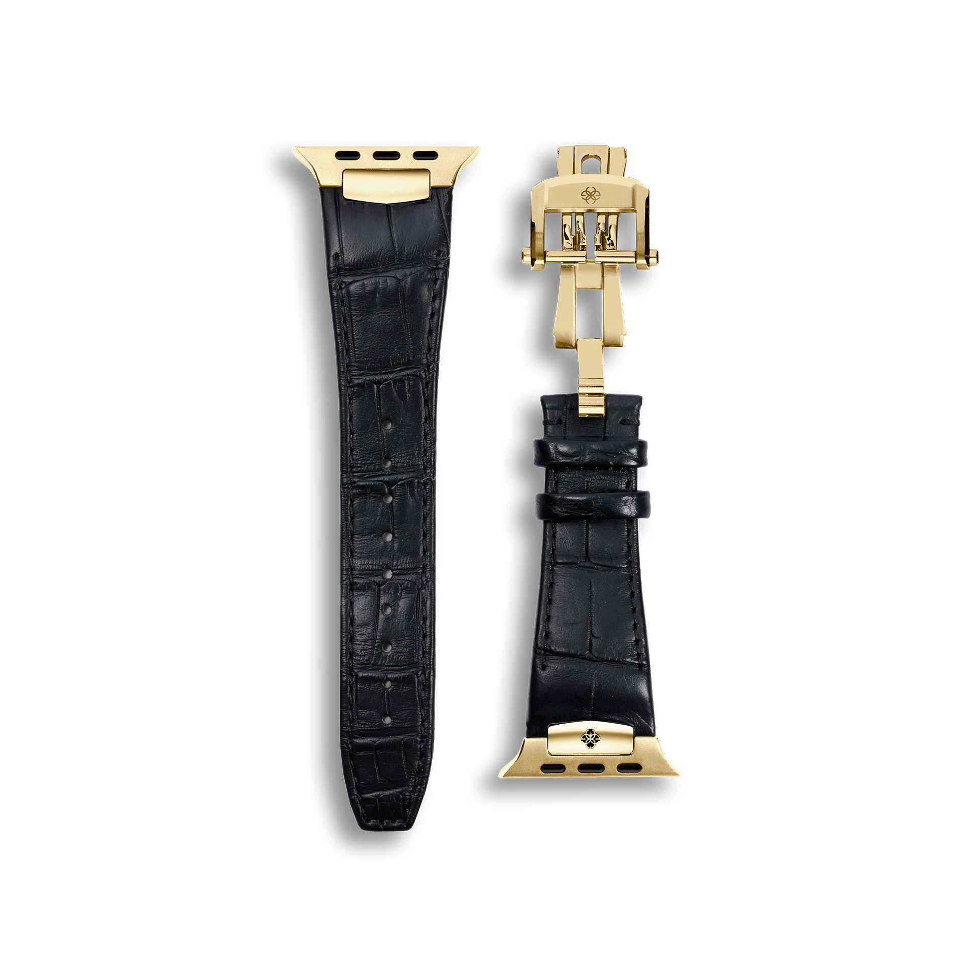 Apple Watch Strap / Alligator Leather - Black