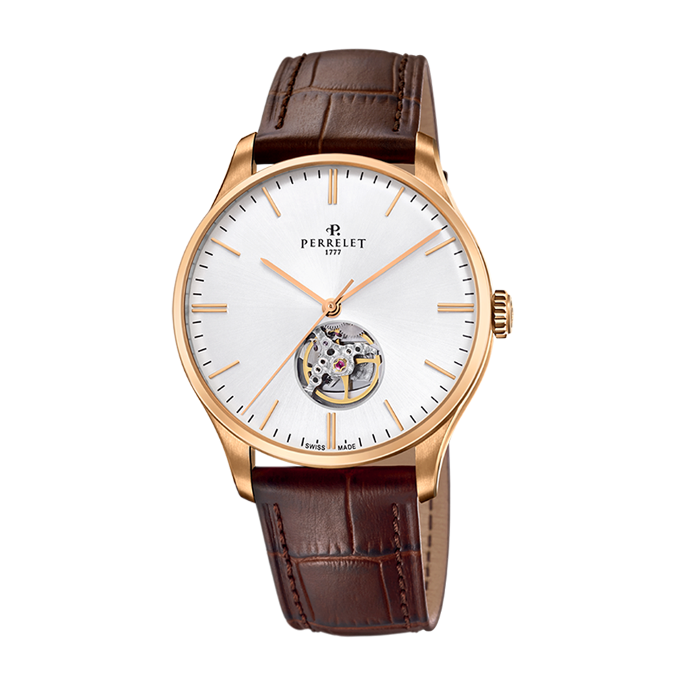 WEEKEND OPEN HEART Brown leather strap