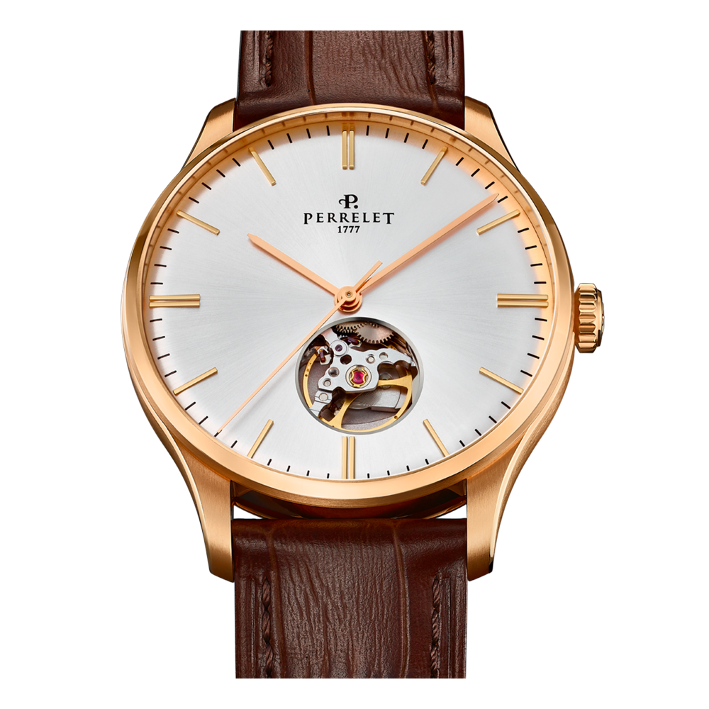 WEEKEND OPEN HEART Brown leather strap