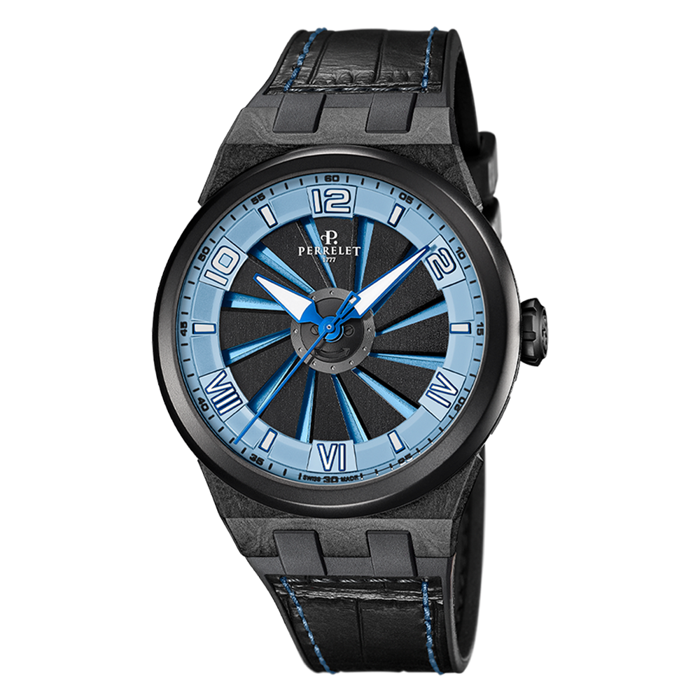 TURBINE CARBON ICE BLUE BLACK STRAP