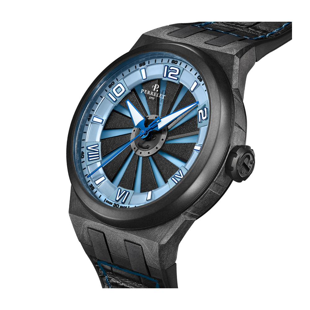 TURBINE CARBON ICE BLUE BLACK STRAP