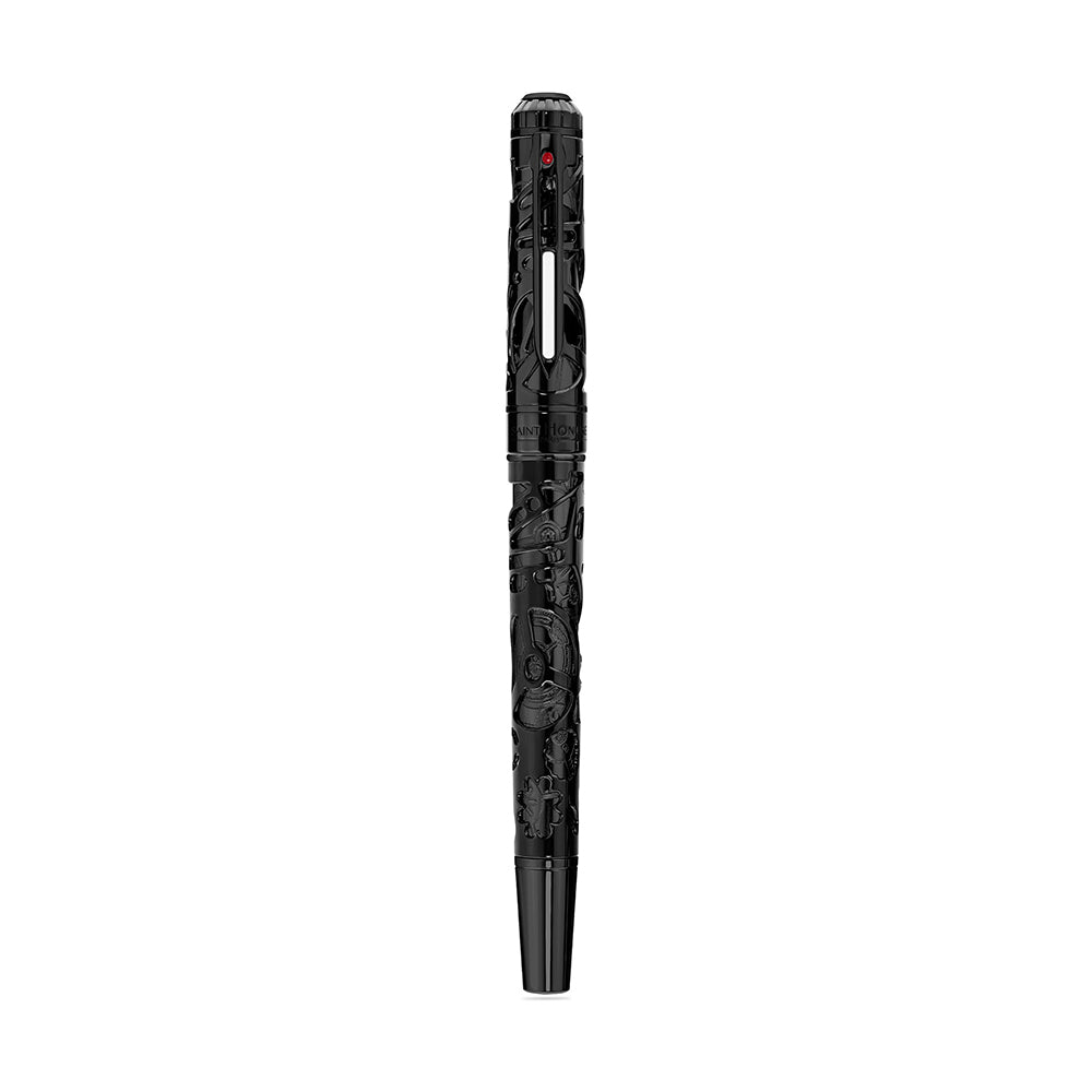 Monceau Cut-Out Design Pen IP BLACK